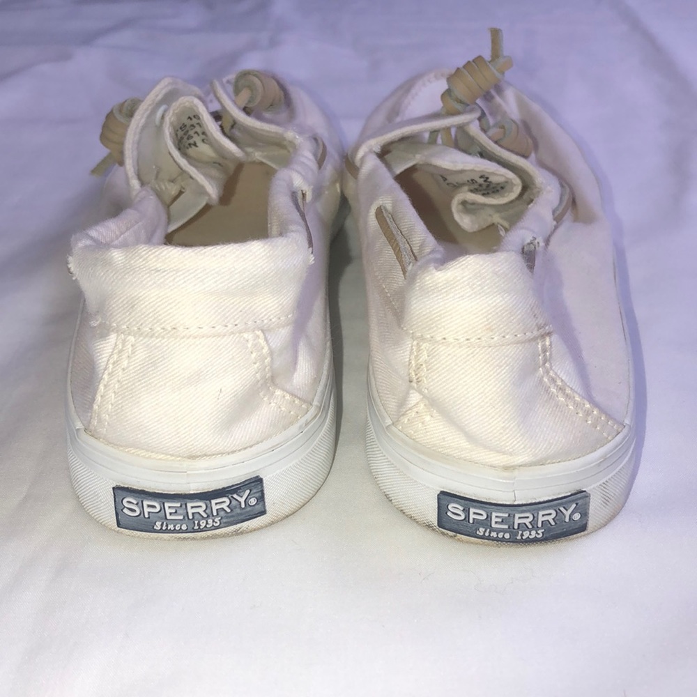 Sperry Women’s Canvas Slip-on Shoes White Size 10 - Picture 5 of 7